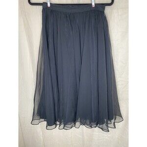 Vintage 89 Victor Costa Black Midi Lined Tulle Skirt SAMPLE Style 544